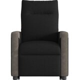  Masažni naslonjač na podizanje od tkanine crni | shoptok.hr