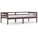 Maison Chic Posteljni okvir - Enojna postelja - Postelja za odrasle temno rjav iz trdne borovine 90x200 cm-J9187, (21771611) Cene