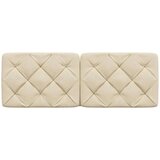 vidaXL Vzglavna stranica krem 120 cm blago | Shoptok.si
