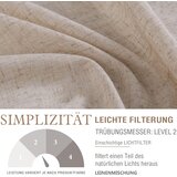 VANGAO krate zavese v videzu lana 65 × 115 cm - set 2 kosa odprta embalaža | Shoptok.si
