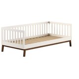 Vipack Bež dječji krevet od masivnog bora s podnicom 90x200 cm Sezane – Cijene