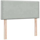 vidaXL Box Spring krevet s madracem svijetlo sivi 90x220 cm baršun | shoptok.hr