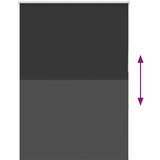 vidaXL Rolo zavjesa Blackout Black 105x130 cm Širina tkanine 100,7 cm | shoptok.hr