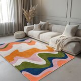 Mila Home Oranžna pralna preproga 80x150 cm Squiggly Orange – | Shoptok.si