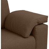  Set sofe od 2 dijela s jastučićima smeđe tkanine | shoptok.hr