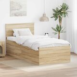  Krevetna konstrukcija s uzglavljem Sonoma hrast 75 x 190 cm | shoptok.hr