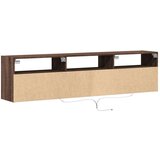 vidaXL Stenska TV omarica z LED lučkami rjavi hrast 180x31x45 cm | Shoptok.si