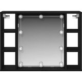  Ogledalo ormar Crni hrast 76 x 15 x 55 cm Konstruirano drvo | shoptok.hr