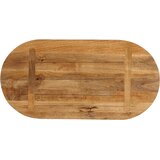 Stolna ploča 80x40x2,5 cm ovalna od masivnog drva manga | Eponuda.com