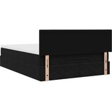  Otomanski krevet s madracem crni 140x190cm baršunasti | shoptok.hr