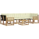  Set vanjskih sofa 8 kom. Prirodna i krem | shoptok.hr