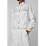 Jakne TWO-TONED COTTON JACKET Bela