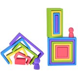  Drvena Montessori slagalica s geometrijskim oblicima, 28 dijelova | shoptok.hr