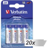 Verbatim 20x4 Alkaline battery Mignon AA LR6 49921 | shoptok.hr