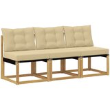 3 3 kom. Srednja sofa za van Masivno bagremovo drvo, Tekstilen | shoptok.hr