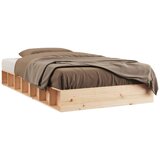 vidaXL Posteljni okvir 140x190 cm trden les, (20906342) Cene