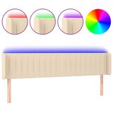  LED uzglavlje krem 163x16x78/88 cm od tkanine | shoptok.hr