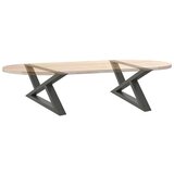  noge kavne mizice 2 kosa antracit 70x(30-31,3) cm jeklo | Shoptok.si