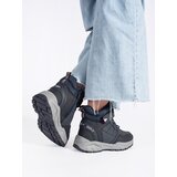 Shelvt Navy blue girls' insulated ankle boots | shoptok.hr