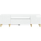  LED TV kabinet Bijela visokog sjaja Konstruirano drvo | shoptok.hr