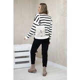 Kesi Set of Sweaters Striped Sweatshirt + Trousers Black | shoptok.hr