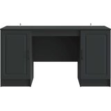  Miza s polico z vrati Črna 142,5 x 50 x 75 cm Inženirski les, (5000283191) | Shoptok.si