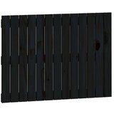  Stensko posteljno vzglavje črno 82,5x3x60 cm trdna borovina, (20737878) | Shoptok.si