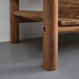 Bessagi Home stoječ regal jasmin, masiven, naravne barve | Shoptok.si