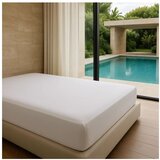 Mila Home Luxury Bijela plahta s gumom od renforce pamuka 200x200 cm Ranforce – | shoptok.hr
