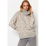 TRENDYOLMILLA ženski duks Twoaw24Kz00759, Siva-Siva | Eponuda.com