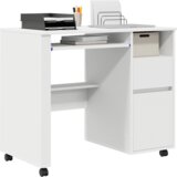 Bijeli stol s ladicama Bijela MDF Iverica Standardno Ladice | shoptok.hr