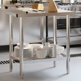 vidaXL Kuhinjska delovna miza z zaščitno ploščo 82,5x55x93 cm jeklo | Shoptok.si