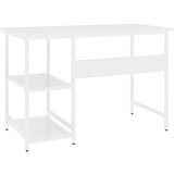  Računalniška miza bela 105x55x72 cm MDF in kovina, (20608884) | Shoptok.si