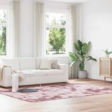 vidaXL Košata preproga prašna roza 200x290 cm poliester | Shoptok.si
