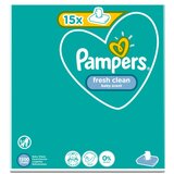 Pampers Fresh Clean XXL vlažni čistilni robčki za otroke za občutljivo kožo 15x80 kos Cene