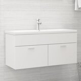 vidaXL Ormarić za umivaonik bijeli 100 x 38,5 x 46 cm od iverice | shoptok.hr