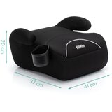 Fillikid Booster/avtosedež z držalom za skodelico (125-150 cm), črn | Shoptok.si