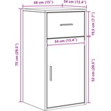 vidaXL Kotna Miza Bela 102x88x75 cm Izdelana iz lesa | Shoptok.si