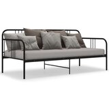  Za krevet na razvlačenje crni metalni 90 x 200 cm | shoptok.hr