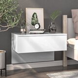  Zidni noćni ormarići 2 kom visoki sjaj bijeli | shoptok.hr