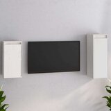 TV omarica 2 kosa bela trdna borovina, (20730440) Cene