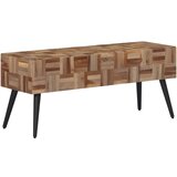 vidaXL Klop 110x35x45 cm trdna predelana tikovina Cene