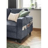 MID.YOU KOTNA SEDEŽNA GARNITURA, struktura temno modra | Shoptok.si