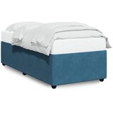 Furnova Posteljni okvir modra 100x200 cm žamet, (21931544) | Shoptok.si