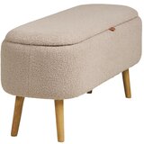 House Nordic Bež klupa od bouclé tkanine Harlow – | shoptok.hr