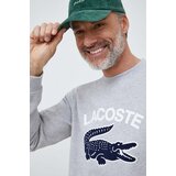 Lacoste Bombažen pulover moška, siva barva | Shoptok.si