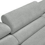 Lomoco KOTNA SEDEŽNA GARNITURA, velur svetlo siva | Shoptok.si