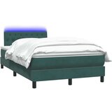 Box spring postelja z vzmetnico temno zelena 120x210 cm žamet, (22011016) | Shoptok.si