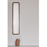 White Label Stensko ogledalo z lesenim okvirjem 26x120 cm Nyko – | Shoptok.si