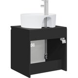  Umivaonik s policom Crna 49,5 x 44,5 x 65 cm Konstruirano drvo | shoptok.hr